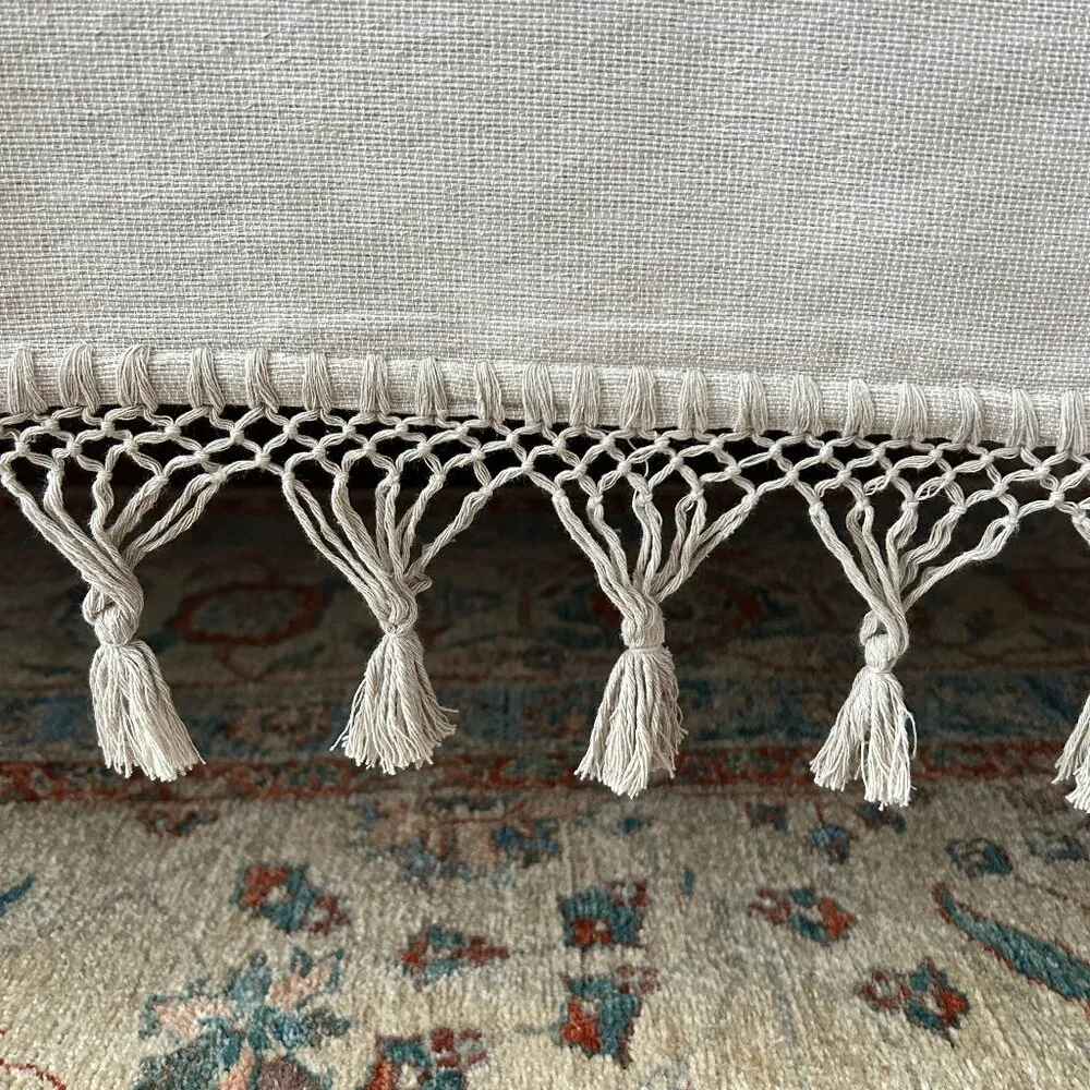 Hand loom Queen Size Cotton Bedspread.
